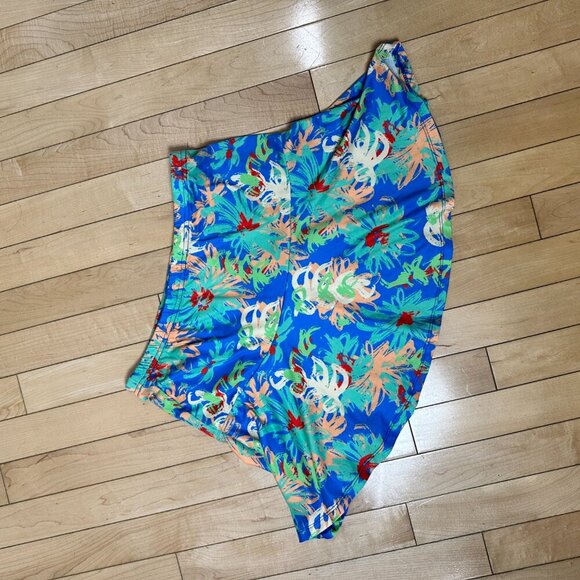 SHEIN Floral Ruffle Knit Stretch Mini Skirt Size 6 - Picture 5 of 8